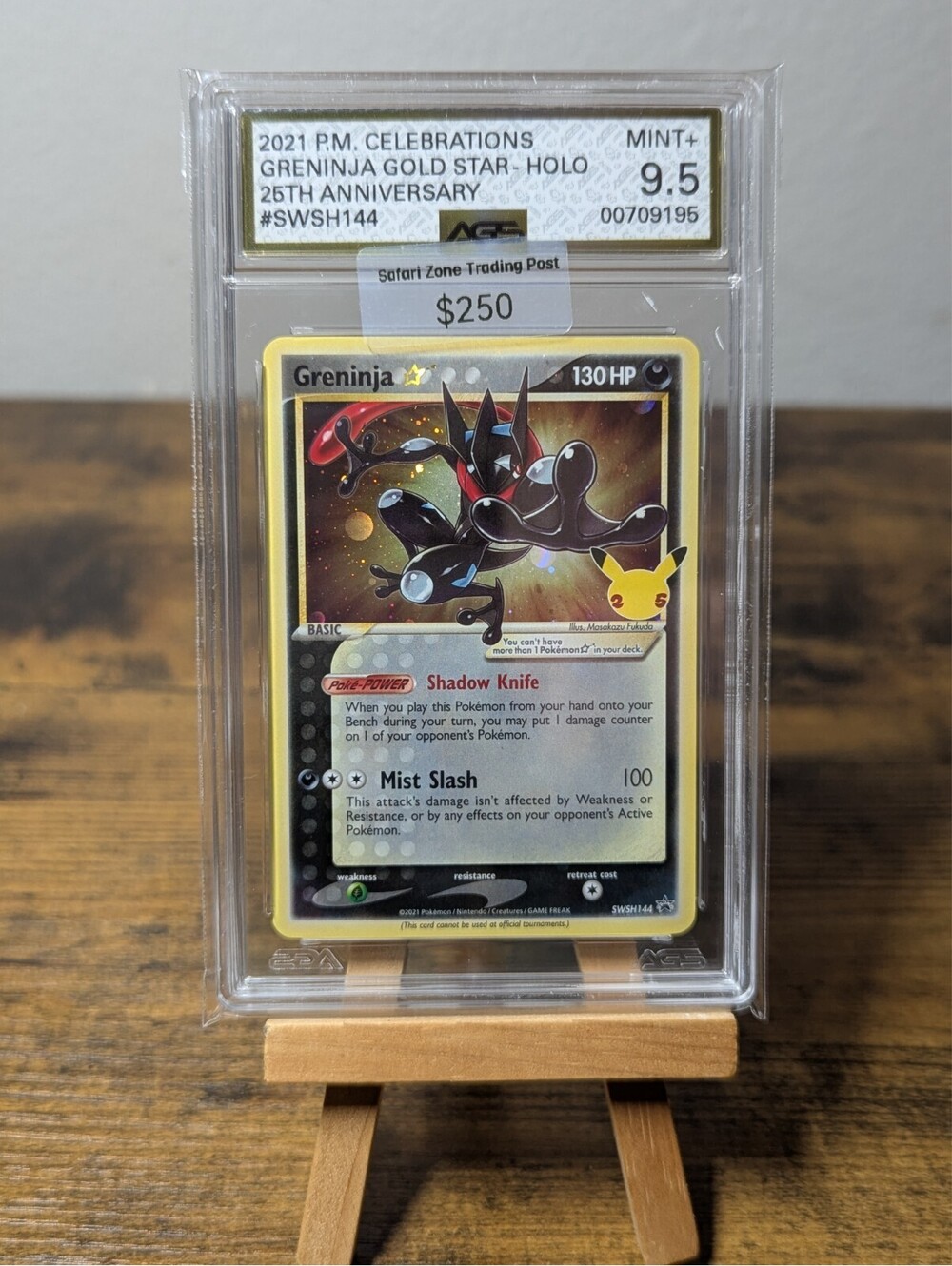 Greninja Gold Star-Holo 2021 Pokemon Celebrations 25th #SWSH144 MINT+ AGS 9.5